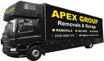 Apex Group removals lorry